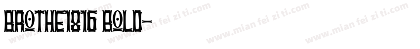 brothe1816 bold字体转换